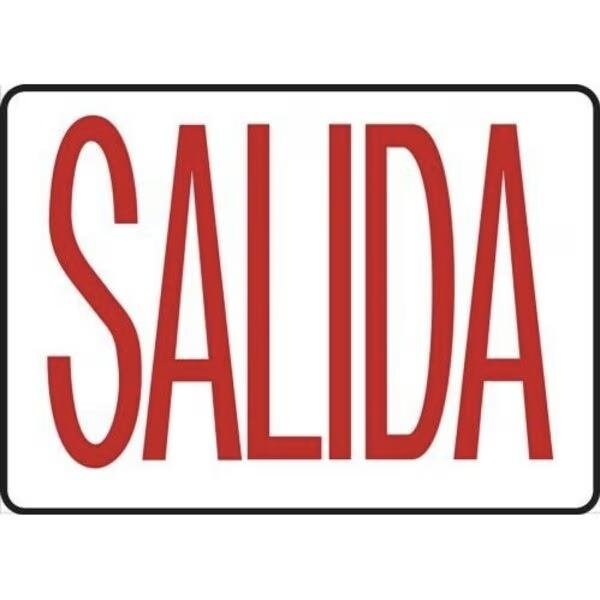 Accuform Exit Sign, Aluminum, 10 in W, 7 in H SHMADC531VA - main